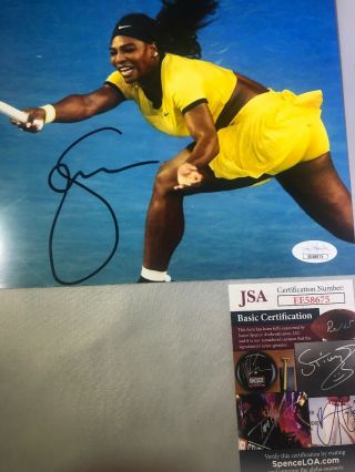 Serena Williams Signed Photo JSA Authentic Tennis autograph Wimbledon US Open 3