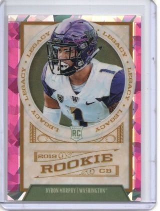Byron Murphy 2019 Panini Legacy Rookie Pink Cracked Ice /10 Sp Cardinals