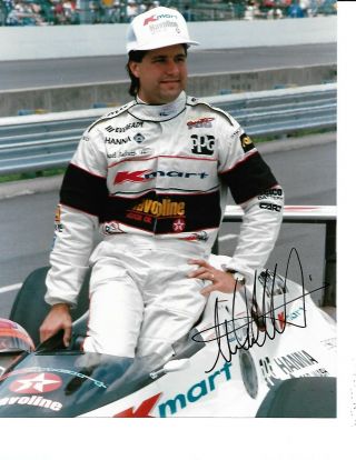 Autographed Michael Andretti Usac Indy Car Racing Indy 500 Photograph