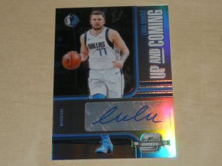2018 - 19 Panini Contenders Optic Up And Coming Auto Luka Doncic 90/99
