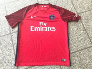 Nike 2016 Psg Paris Saint - Germain Soccer Jersey Kit Red Men 