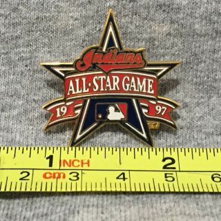 Cleveland Indians Mlb Baseball 1997 All Star Game Peter David Lapel Hat Pin 2