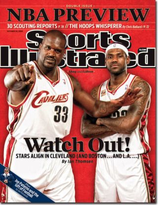 October 26,  2009 Lebron James And Shaq Cleveland Cavaliers Sports Illustrated