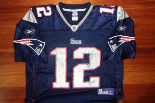 Reebok Nfl England Patriots Football Tom Brady Authentic On Field Jersey L