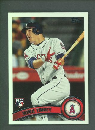 2011 Topps Update Us175 Mike Trout Angels Rc Rookie 2