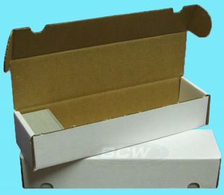 2 Bcw 800 Count Cardboard Card Storage Boxes Trading Sports Case Baseball Yugioh
