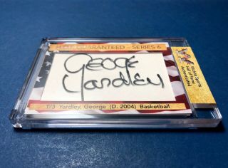 D) George Yardley Stanford Pistons Nationals Naismith Basketball Hof Autograph
