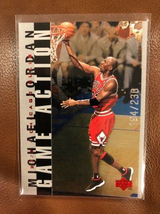 Michael Jordan ’d 194/230 Game Action 98 - 99 Upper Deck Silver