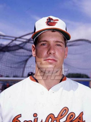 1987 Topps Baseball Color Negative.  Pete Stanicek Orioles