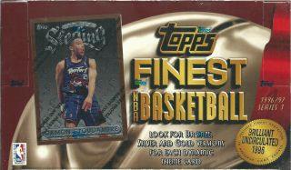 1996 - 97 Topps Finest Series 1 Basketball Hobby Box Factory Kobe Rookie?