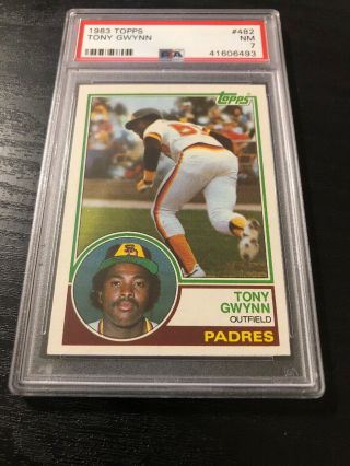 1983 Topps 482 - Tony Gwynn - Rookie Rc - Psa 7 Nm - Hof - San Diego Padres