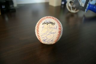 1998 Los Angeles Dodgers Team Autographed Baseball 25 Bold Signatures