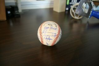1998 Los Angeles Dodgers team autographed baseball 25 Bold signatures 5
