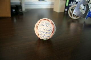 1998 Los Angeles Dodgers team autographed baseball 25 Bold signatures 6