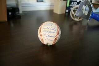 1998 Los Angeles Dodgers team autographed baseball 25 Bold signatures 7