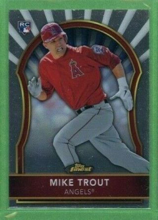 Mike Trout 2011 Topps Finest Rookie Card 94 Angels Rc