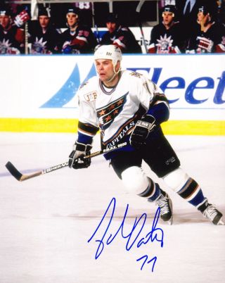 Adam Oates Autograph Signed 8x10 Photo Washington Capitals Bruins