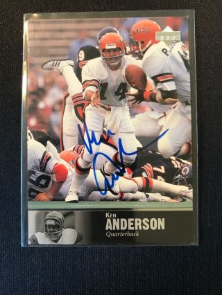 Ken Anderson 1997 Upper Deck Legends Autograph