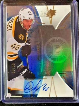 2016 - 17 Spx Blue 3 David Krejci Auto /99 Sig Boston Bruins