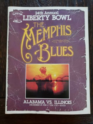 1982 Liberty Bowl Program - Bear Bryant 