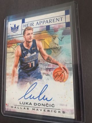 2018 - 19 Luka Doncic Heir Apparent Auto Rc Sapphire Ssp 1/25 Ebay 1/1