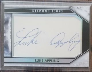 2019 Topps Diamond Icons Luke Appling Cut Signature Auto Autograph /4 White Sox