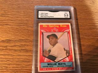 1959 Topps 563 Willie Mays All Star Gma 3.  5 Graded