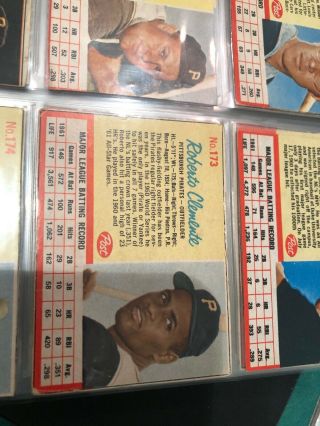 Wow Complete 1962 Post Cereal Baseball Card Set 7