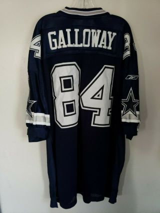 Reebok Authentic NFL Dallas Cowboys Joey Galloway 84 Jersey Mens 58 4XL Sewn 6