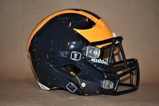 Michigan Wolverines Full Size Football Helmet with Jersey. 2