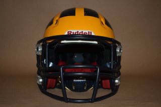 Michigan Wolverines Full Size Football Helmet with Jersey. 3