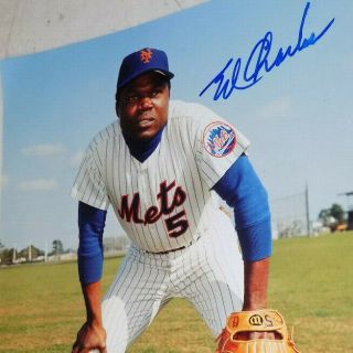 8x10 Photo Autographed Signed York NY Mets Ed Charles 2