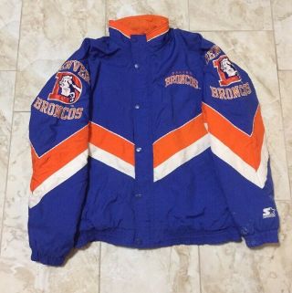 Vintage 90s Starter Denver Broncos Jacket Size Men’s Large