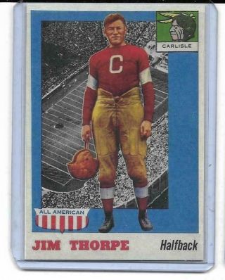 1955 Topps All American 37 Jim Thorpe Rookie Rc Reprint Carlisle Indians