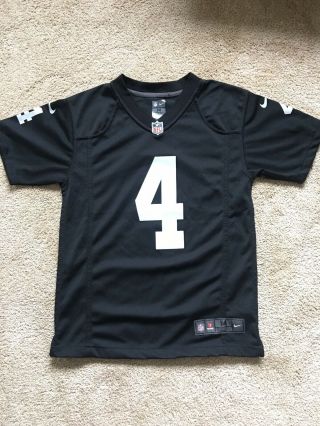 Nike David Carr Oakland Raiders 4 On Field Home Jersey Youth M