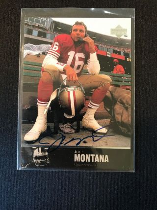 Joe Montana 1997 Upper Deck Legends Autograph