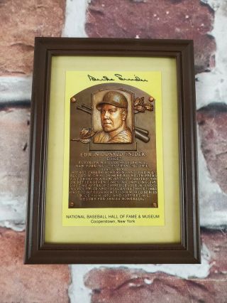 National Baseball Hall Of Fame Museum Duke Snider Auto Autographed Card Jsa Cert