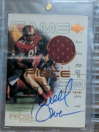 2000 Upper Deck Pros And Prospects Terrell Owens Game - Worn Jersey Auto