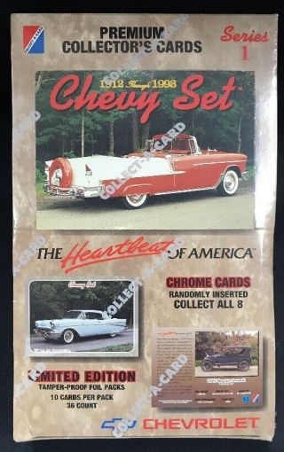 1993 Chevy Collector Trading Card Factory Box Series 1 Chevrolet 36 Packs