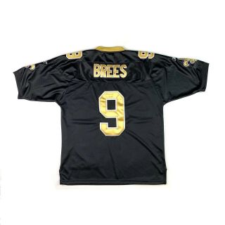 Drew Brees Stitched Reebok Nfl Equipment Orleans Saints Jersey Size Large