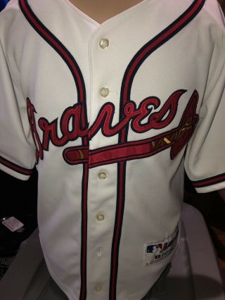 Braves Jersey Authentic Russell Athletic Sports Wear Youth Size 8