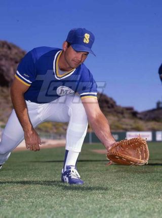 1988 Topps Baseball Color Negative.  Brick Smith Mariners