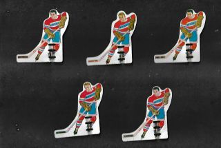 1970 Munro Montreal Canadiens Team Set Of 6 Tin Table Players,  Nhl - Short Stick