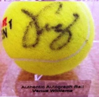 Ace Certified Authentic Signed Auto Tennis Ball Venus Williams