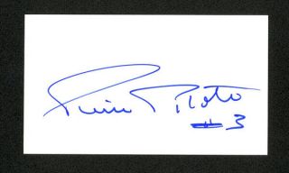 Pierre Pilote Hof Chicago Blackhawks Signed Autograph Auto Business Card
