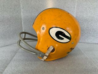 Vintage Green Bay Packers Rawlings Two Bar Size - Medium Nfl Football Helmet