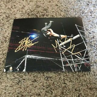 Shane Mcmahon The Miz Signed Autographed 8x10 Photo Wwe Wrestlemania Big Fall
