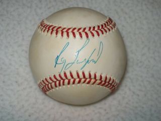 Ray Lankford Autographed Signed Nl Bill White Baseball Padres Cardinals Hof