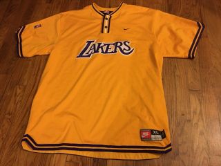 Vintage Nike Authentic Los Angeles Lakers Warm Up Shooting Shirt Jersey Xl