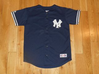 Majestic Jorge Posada York Yankees 20 Stitched Youth Mlb Team Jersey Sz Lrg